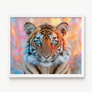 Tigre en arte de fantasía de hierba Foto