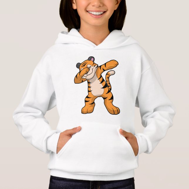 Tigre en baile hip hop Dab (Anverso)