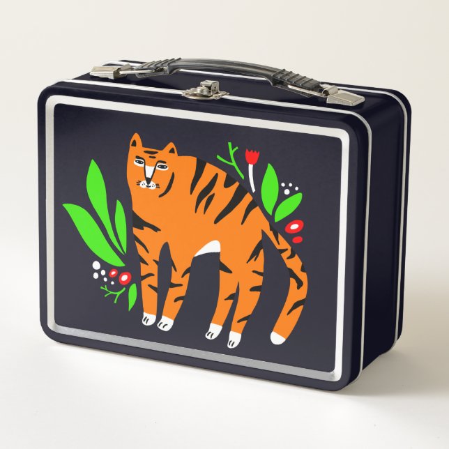 Tigre en flores (Anverso)