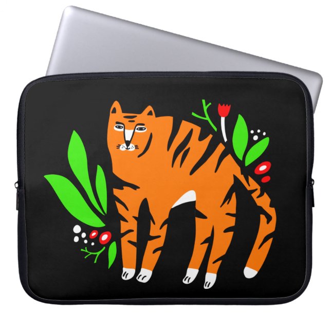 Tigre en flores Bolsa electrónica (Frente)