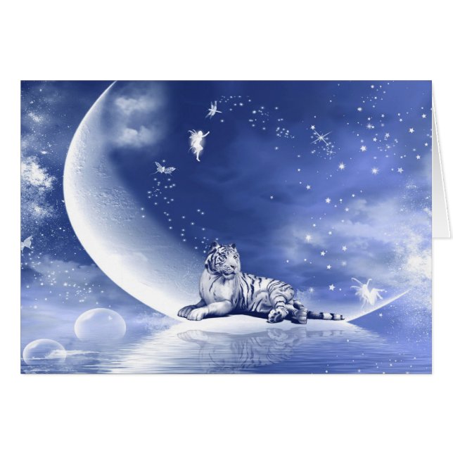 Tigre en la luna (Anverso (Horizontal))