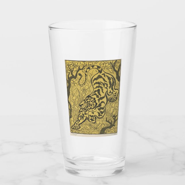 Tigre en la selva (animal salvaje) (de Paul Ranson (Anverso)