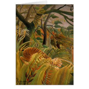 Tigre en una tormenta tropical de Henri Rousseau