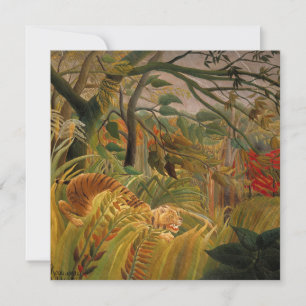 Tigre en una tormenta tropical de Henri Rousseau