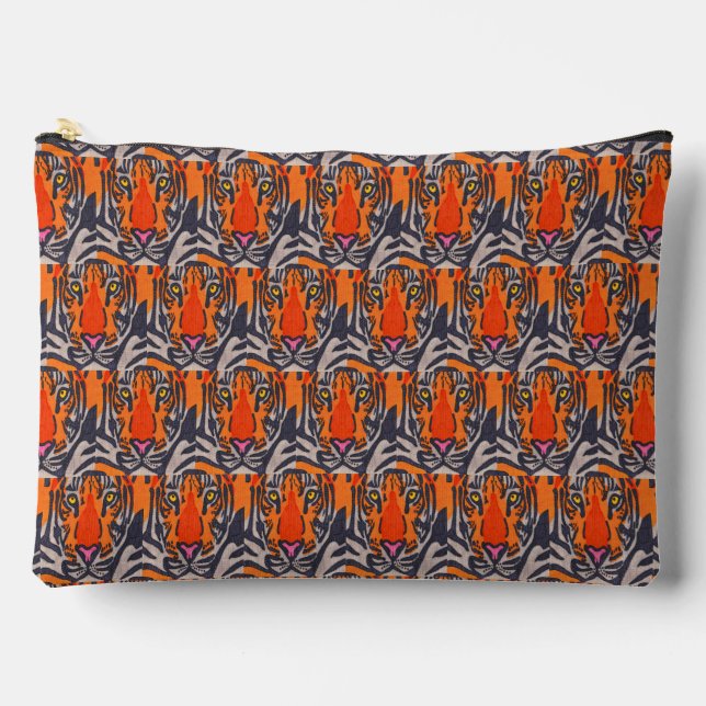 Tigre (estampado) - Bolsa para accesorios (Anverso)