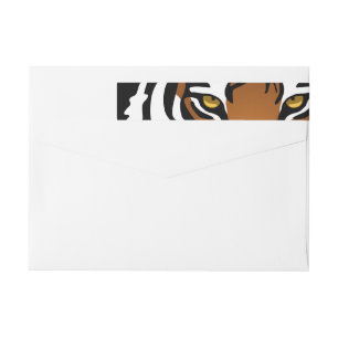 Tigre, gato salvaje en negro
