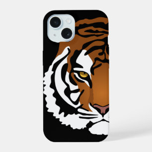 Tigre, gato salvaje sobre negro