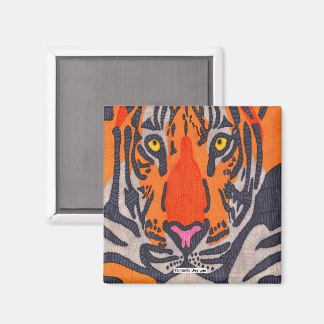 Tigre - Imán (Anverso/Reverso)
