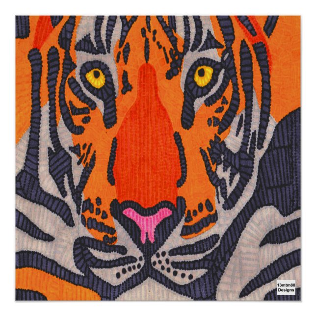Tigre - Impresión de cartel (Anverso)