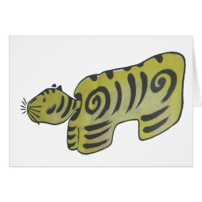Tigre japonés del arte popular (Anverso (Horizontal))