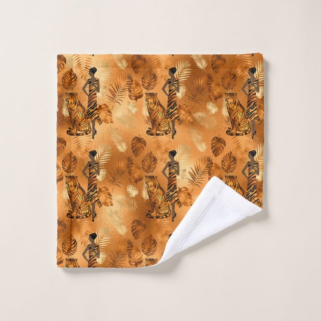 Tigre Lady Gold Wash Cloth (Toallita)