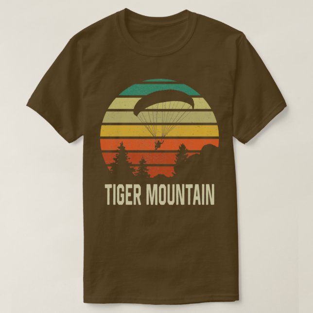 Tigre Montaña Parapente Colgante Glide Camisa (Diseño del anverso)