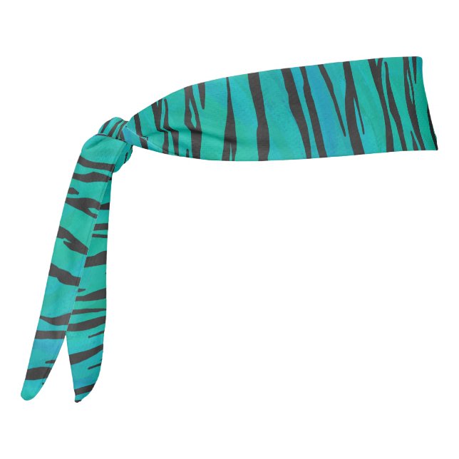 Tigre negro e impresión Verde azulada (Girar 270)