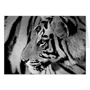 Tigre negro y blanco