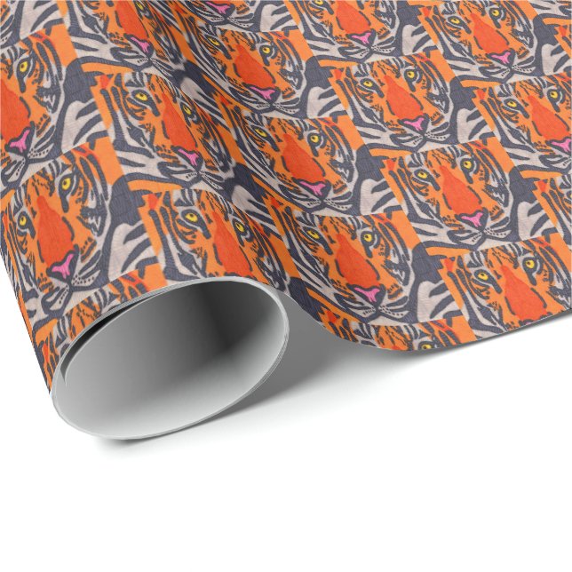 Tigre - Papel de regalo (Esquina del rollo)
