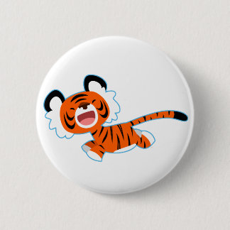 Tigre Personalizado Cuto En El Botón De Ejecución