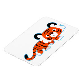 Tigre Personalizado lindo en el imán flexible de p