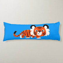 Tigre Personalizado lindo en la almohada del cuerp