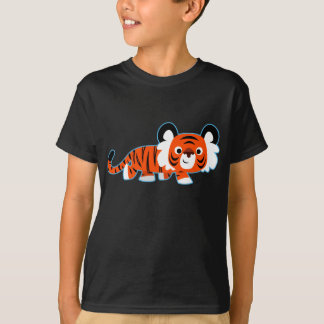 Tigre Personalizado lindo en la camiseta de los ni