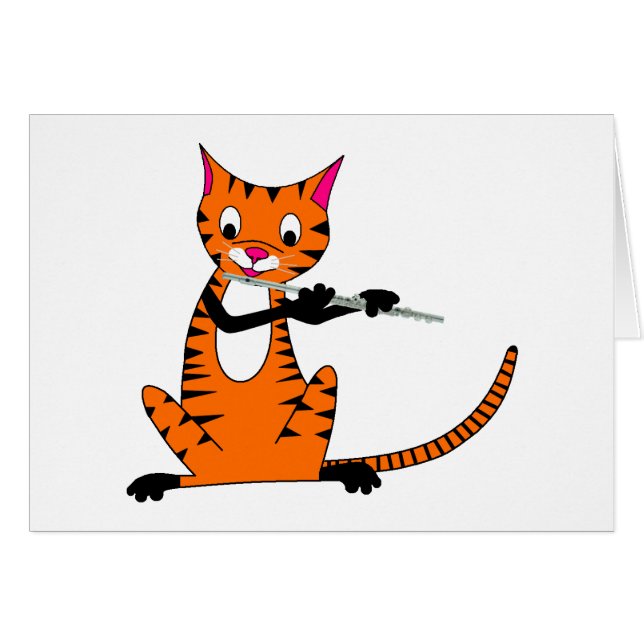 Tigre que toca la flauta (Anverso (Horizontal))