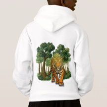 “Tigre salvaje en el bosque – Jungla con luz natur