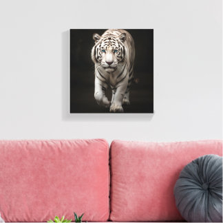 Tigre Soberano" Majestuoso Tigre Blanco Arte Refin