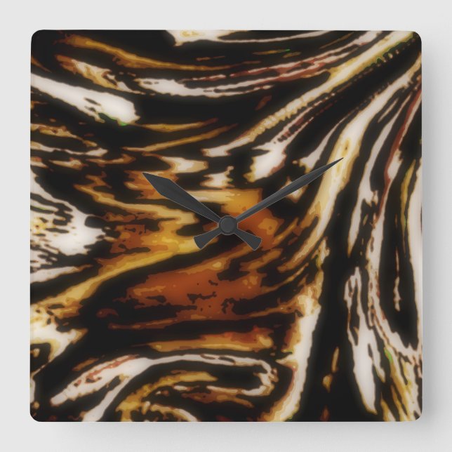 TIGRE SOBRE EL SUELO... HERMOSO RELOJ DE PARED (Anverso)