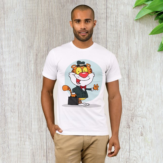 Tigre Sonriente Con Una Camiseta Para Hombres (Subido por el creador)