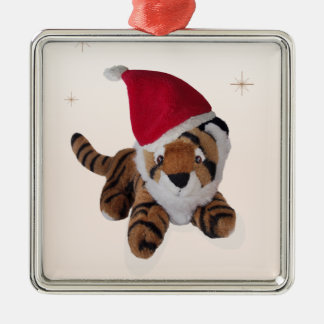 Tigre suave lindo del juguete en la decoración del