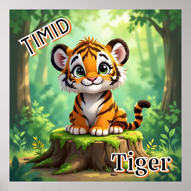Tigre Timid | El arte de la guardería de una Perso (Frente)