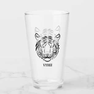 Tigre tribal blanco y negro