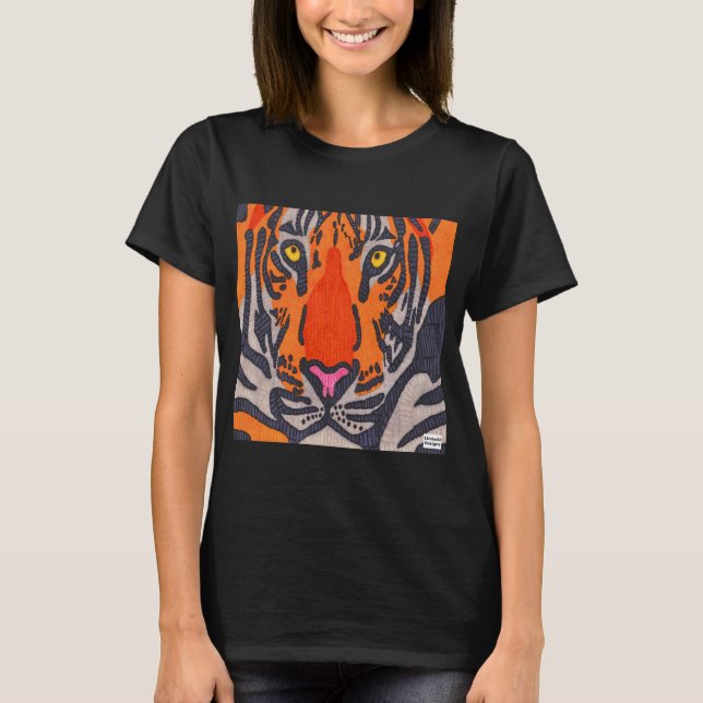 Tigre (vívido) - camiseta básica para mujer (Anverso)
