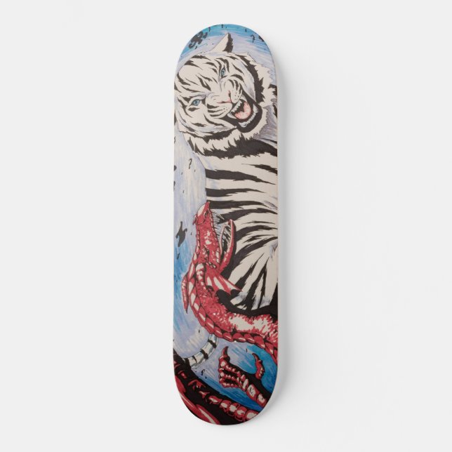 "Tigre vs Dragón", de T.S. Tire Skateboard (Anverso)
