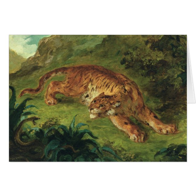 Tigre y serpiente, 1858 (Anverso (Horizontal))