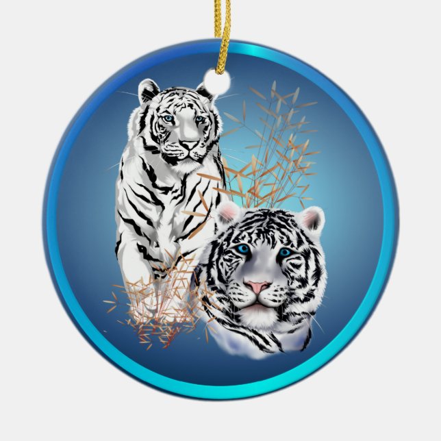 Tigres blancos - ornamentos (Frente)