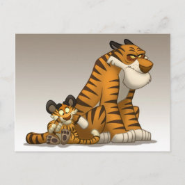 Tigres en una postal