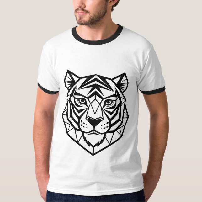 Tigres salvajes - Audaz diseño de camisetas animal (Anverso)