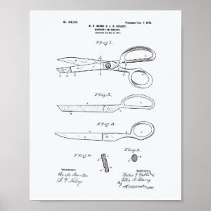 Tijeras 1899 Libro Blanco de arte de patentes