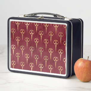 Tijeras Doradas Vintage Burgundy Elegantes Corte d