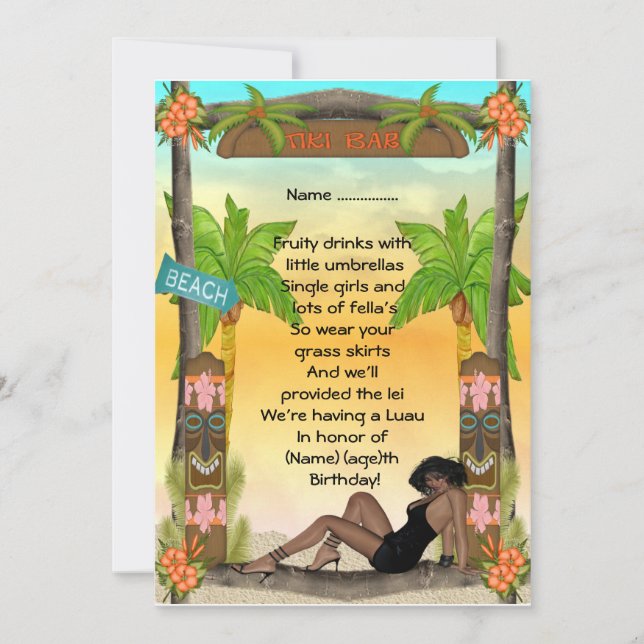 Tiki - invitación (Anverso)