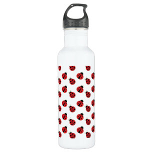 Tiled Ladybugs Design Botella de agua
