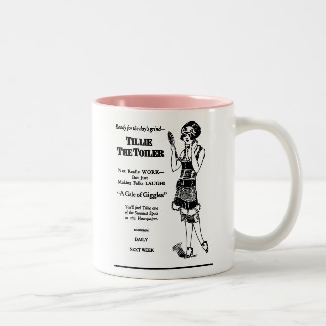Tillie la taza 1926 del ilustracion del Toiler (Derecha)