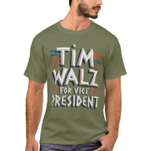 TIM WALZ POR camiseta masculina de vicepresidente