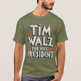 TIM WALZ POR camiseta masculina de vicepresidente
