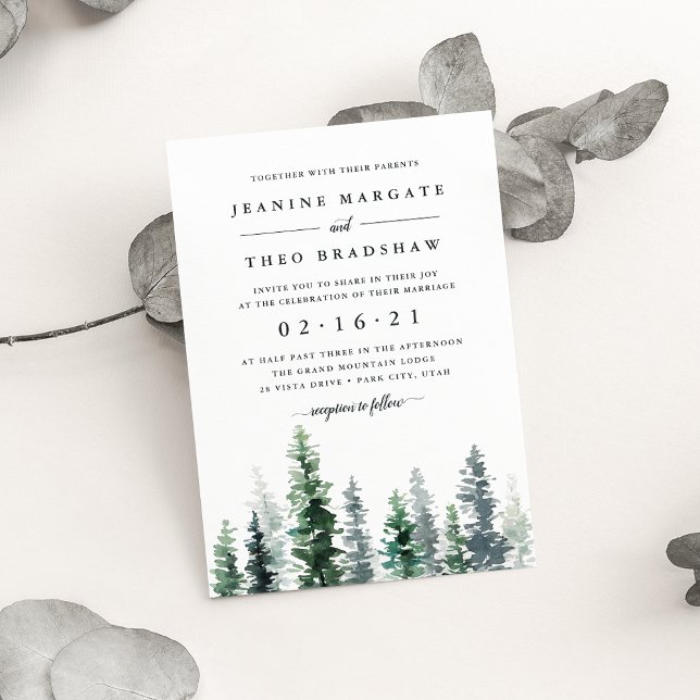 Timber Grove | Invitación a la boda (Subido por el creador)