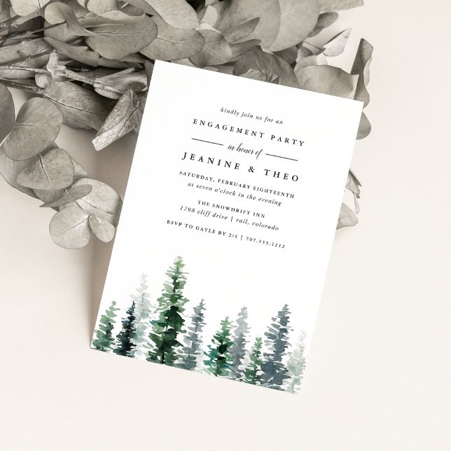 Timber Grove | Invitación a la fiesta de compromis (Subido por el creador)
