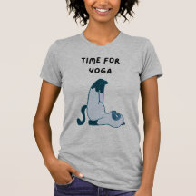 Time For Yoga cat linda camiseta