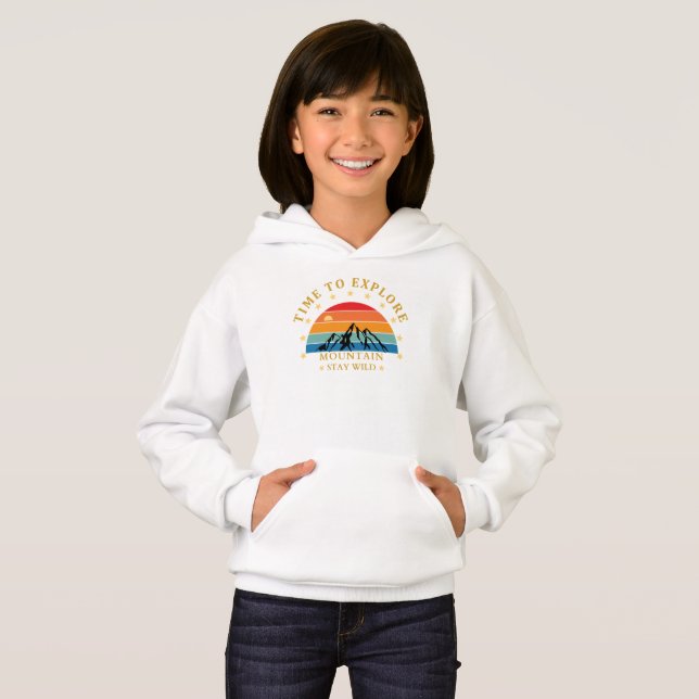 Time to Explore Mountain Shirt – Retro Hiking Tee  (Anverso completo)