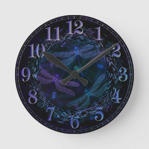 ¡Times Flies! - Reloj de pared de la libélula