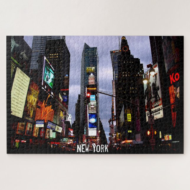 Times Square Puzzle New York City Souvenirs (Horizontal)